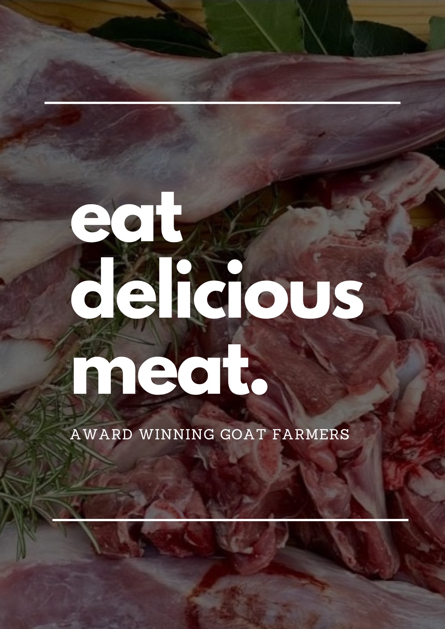 Eat delicious goat meat